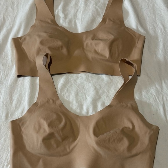 Knix Tan Seamless Full-Coverage Bra - Picture 1 of 3